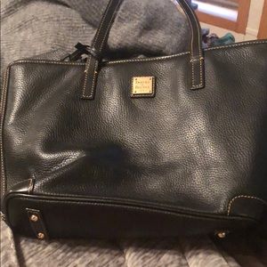 Dooney Bourke Tote Black pebble Charleston purse